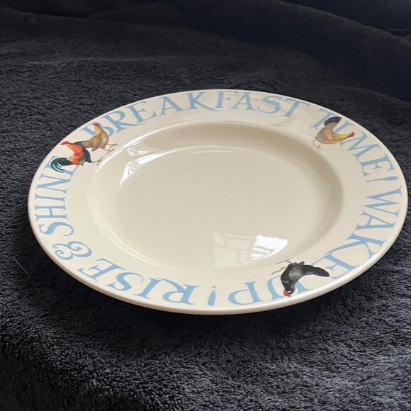 Emma Bridgewater Hen & Toast Rise & Shine Breakfast Dinner Large Plate 10 3/4" - Picture 3 of 9